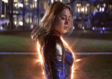 Captain Marvel Brie Larson GIF - Captain Marvel Brie Larson Glowing GIFs