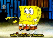 Spongebob With Magical Charms GIF - Spongebob With Magical Charms Voodoo GIFs