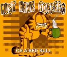 Most Have Coffee Garfield GIF - Most Have Coffee Garfield Morning GIFs