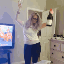 All Day Happy Dance GIF - All Day Happy Dance Time For Wine GIFs