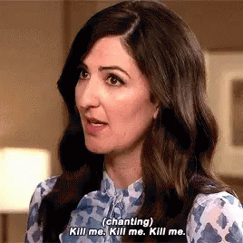 Janet Kill Me GIF - Janet Kill Me Good Place - Discover &amp; Share GIFs