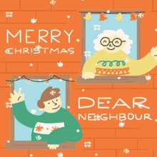 Merry Christmas Neighbor Merry Christmas Neighbour GIF - Merry Christmas Neighbor Merry Christmas Neighbour Dear Neighbour GIFs