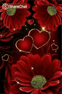 Flowers Hearts GIF - Flowers Hearts Shiny GIFs