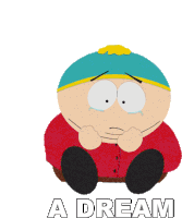 A Dream Eric Cartman Sticker - A Dream Eric Cartman South Park Stickers