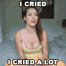 I Cried Tracy Kiss GIF - I Cried Tracy Kiss I Cried A Lot GIFs