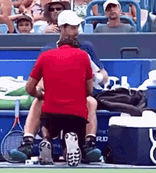 Andy Murray Leg Cramps GIF - Andy Murray Leg Cramps Massage GIFs