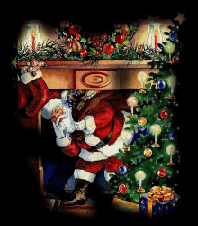 Christmas Eve Santa GIF - Christmas Eve Santa Chimney GIFs