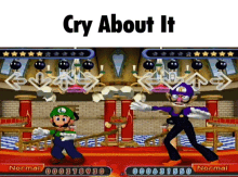 Cry About It Luigi GIF - Cry About It Luigi Waluigi GIFs