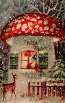 Christmas Time GIF - Christmas Time Mushrooms GIFs