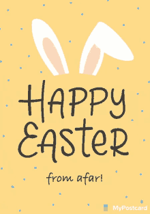 Happy Easter Easter Bunny GIF - Happy Easter Easter Bunny Mypostcard GIFs