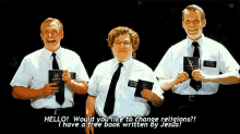 Mormon GIF - Book Of Mormon Would You Like To Change Religions Free Book Written By Jesus GIFs