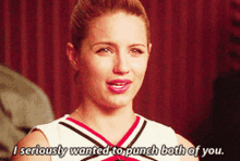 Glee Quinn Fabray GIF - Glee Quinn Fabray I Seriously Wanted To Punch Both Of You GIFs