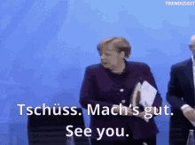 See You Angela Merkel GIF - See You Angela Merkel Bye GIFs