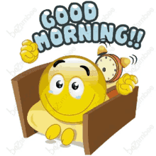 good morning emoji cute smiley wake up