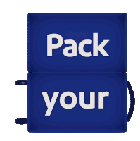 Pack Your Bags Luggage Sticker - Pack Your Bags Luggage Stickers