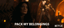 Pack My Belongings I Must Leave Hell At Once GIF - Pack My Belongings I Must Leave Hell At Once Michelle Gomez GIFs