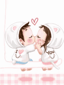 Kawaii Kiss GIF - Kawaii Kiss Couple GIFs