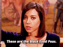 parks and rec april ludgate these are the black eyed peas black eyed peas aubrey plaza