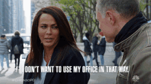 I Dont Want To Use My Office In That Way Samantha Miller GIF - I Dont Want To Use My Office In That Way Samantha Miller Hank Voight GIFs
