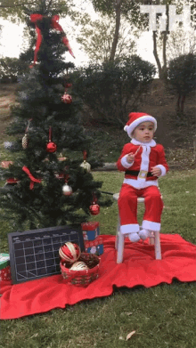 Baby Cristmas GIF - Baby Cristmas Santa Claus GIFs