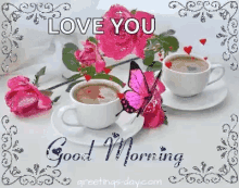 good morning i love you love coffee