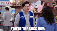Superstore Jonah Simms GIF - Superstore Jonah Simms Youre The Boss Now GIFs
