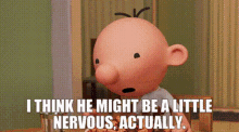 Diary Of A Wimpy Kid I Think He Might Be A Little Nervous GIF - Diary Of A Wimpy Kid I Think He Might Be A Little Nervous Actually GIFs