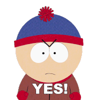 Yes Stan Marsh Sticker - Yes Stan Marsh South Park Stickers