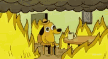 Dog This Is Fine GIF - Dog This Is Fine On Fire GIFs