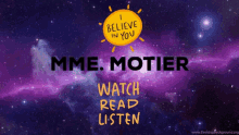 Mme Motier Watch GIF - Mme Motier Watch Read GIFs