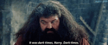 Hagrid Dark Times GIF - Hagrid Dark Times Harry Potter GIFs