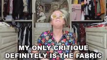 My Only Critique Definitely Is The Fabric Fashion Critiques GIF - My Only Critique Definitely Is The Fabric Fashion Critiques Fashion Review GIFs
