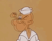 Popeye No GIF - Popeye No Look Around GIFs