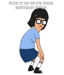 Its Your Birthday Tina Dancing GIF - Its Your Birthday Tina Dancing Bobs Burgers GIFs