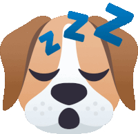 Sleeping Dog Sticker - Sleeping Dog Joypixels Stickers
