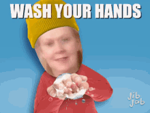 Fred Wash Your Hands GIF - Fred Wash Your Hands Clean Hands GIFs