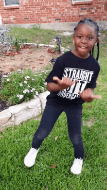 Girl In Black Shirt Dancing GIF - Girl In Black Shirt Dancing Straight Outta Kindergarten GIFs