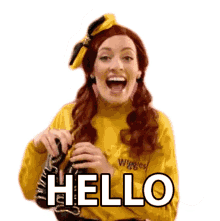 hello emma watkins the wiggles hi there excited
