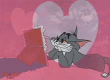 tom and jerry in love i like you i love you heart