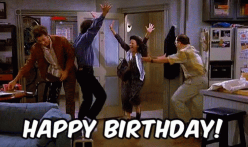 Happy Birthday Seinfeld GIF - Happy Birthday Seinfeld Happy Dance - D...