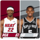 Miami Heat (61) Vs. San Antonio Spurs (58) Third-fourth Period Break GIF - Nba Basketball Nba 2021 GIFs