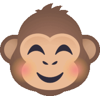 Blushing Monkey Joypixels Sticker - Blushing Monkey Monkey Joypixels Stickers