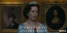 Olivia Colman Queen Elizabeth Ii GIF - Olivia Colman Queen Elizabeth Ii It Is Been Quite An Education GIFs