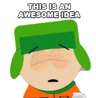 This Is An Awesome Idea Kyle Broflovski Sticker - This Is An Awesome Idea Kyle Broflovski South Park Stickers