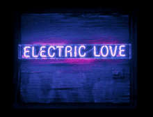 electric love neon light