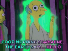 simpsons mrburns happy starshine drugged carefree funny laugh comedy