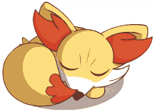 Pokemon Fennekin GIF - Pokemon Fennekin Sleep GIFs