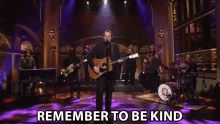 remember to be kind be nice be a good person singing sturgill simpson