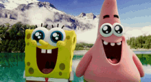 Spongebob And Patrick Travel The World GIF - Squarepants 3d Globe GIFs