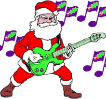 Jingle Bell Rock Metal GIF - Jingle Bell Rock Metal Santa Claus GIFs
